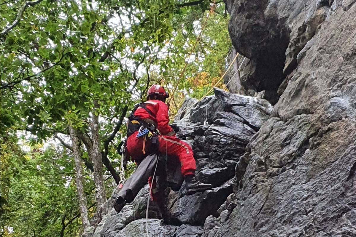 25.09.2020 - ÜBUNG: Kletterunfall am Burenkogel in Gramastetten