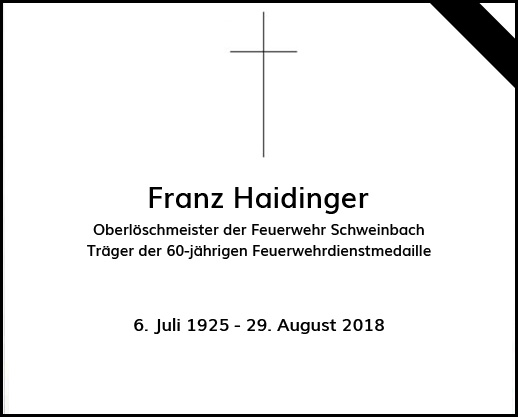 Nachruf Franz Haidinger