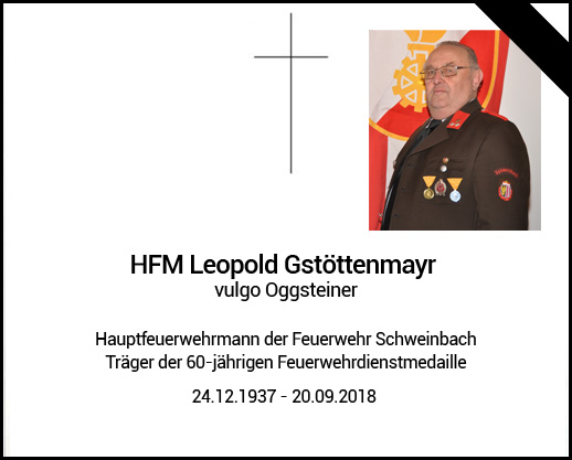 Nachruf Leopold Gstöttenmayr