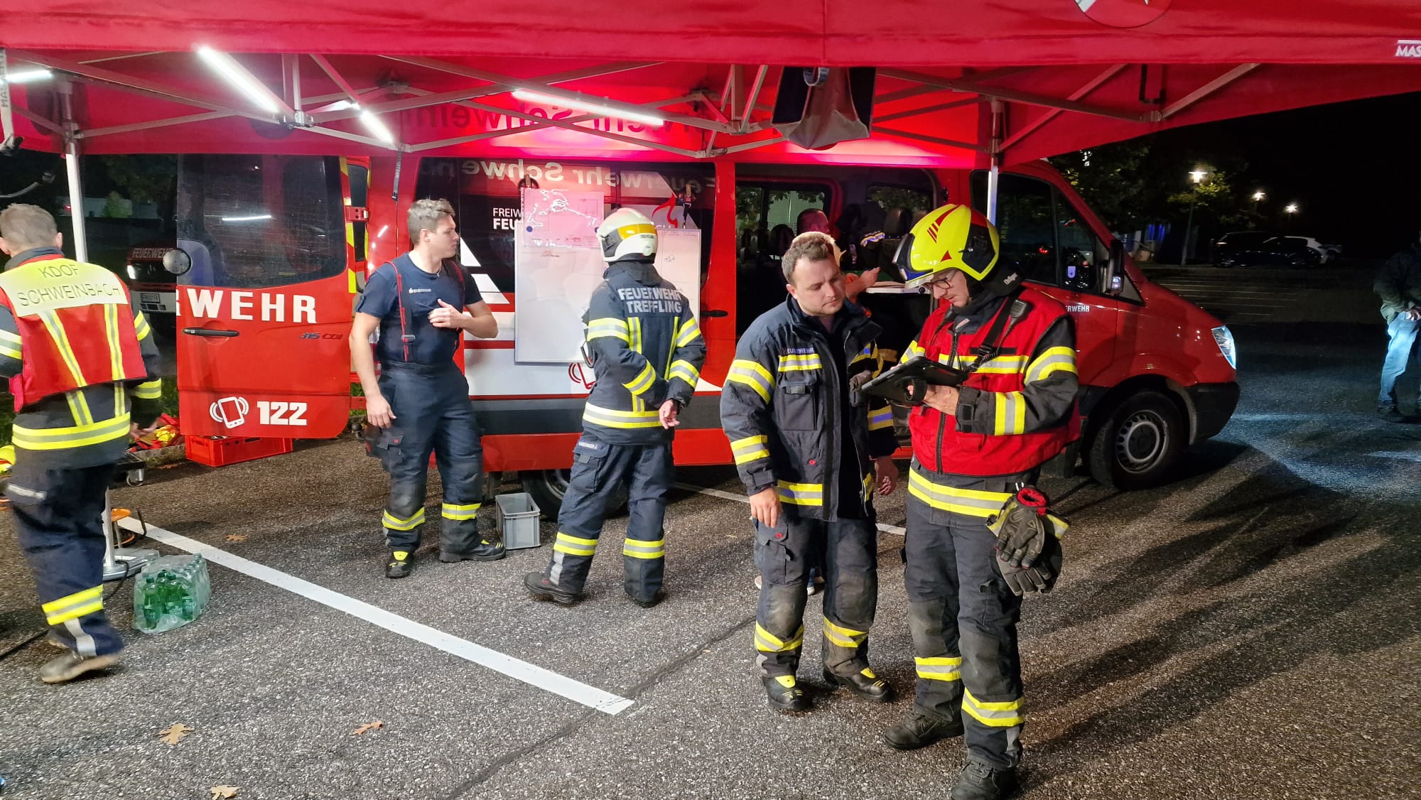 Gemeindeübung 2022 - Großeinsatz nach Brand bei Delacon