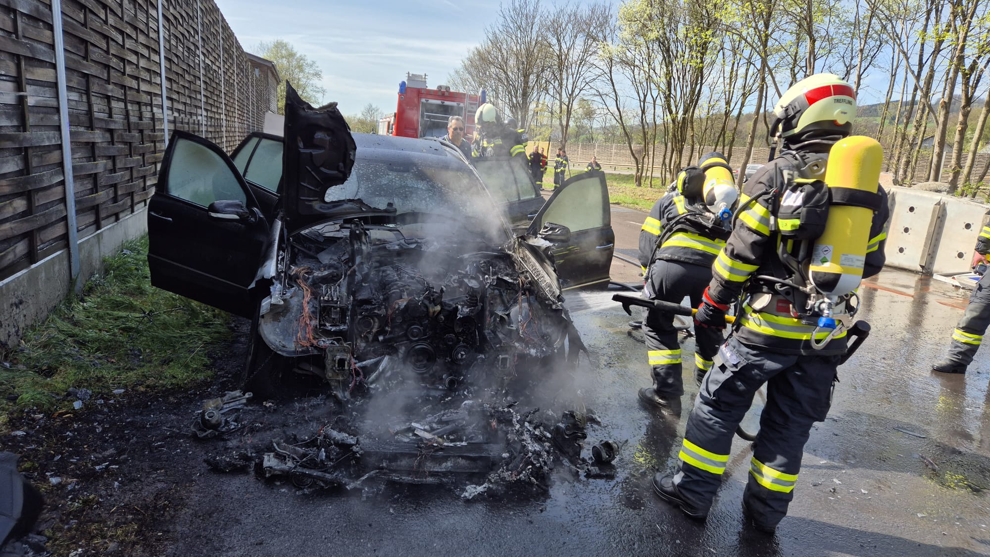 05.04.2024 - EINSATZ: Brand KFZ auf der A7