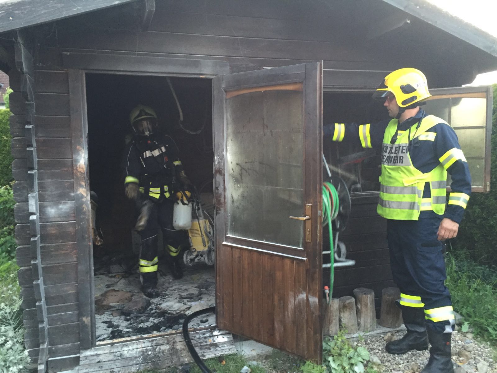 27.5.2016 - EINSATZ: Brand Gartenhütte
