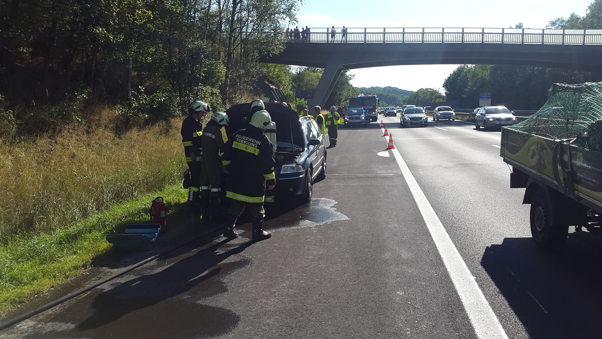 05.07.2017 - EINSATZ: Fahrzeugbrand auf der A7